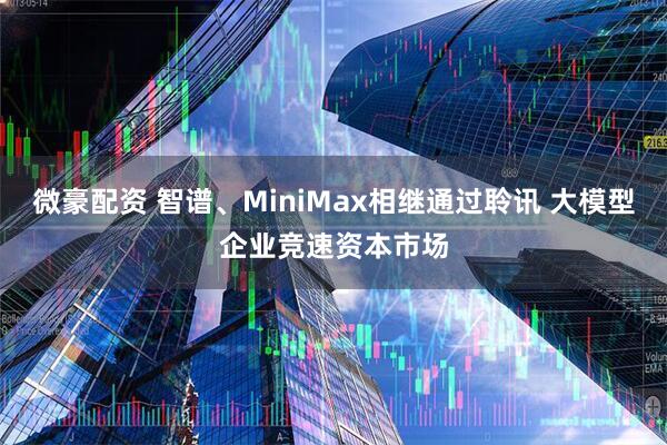 微豪配资 智谱、MiniMax相继通过聆讯 大模型企业竞速资本市场